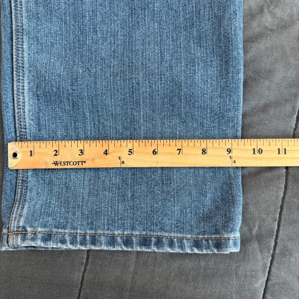 Carhartt Relaxed Fit Work Jeans BD1483-M Utility Denim Medium Wash Blue 42x32 - Picture 9 of 14